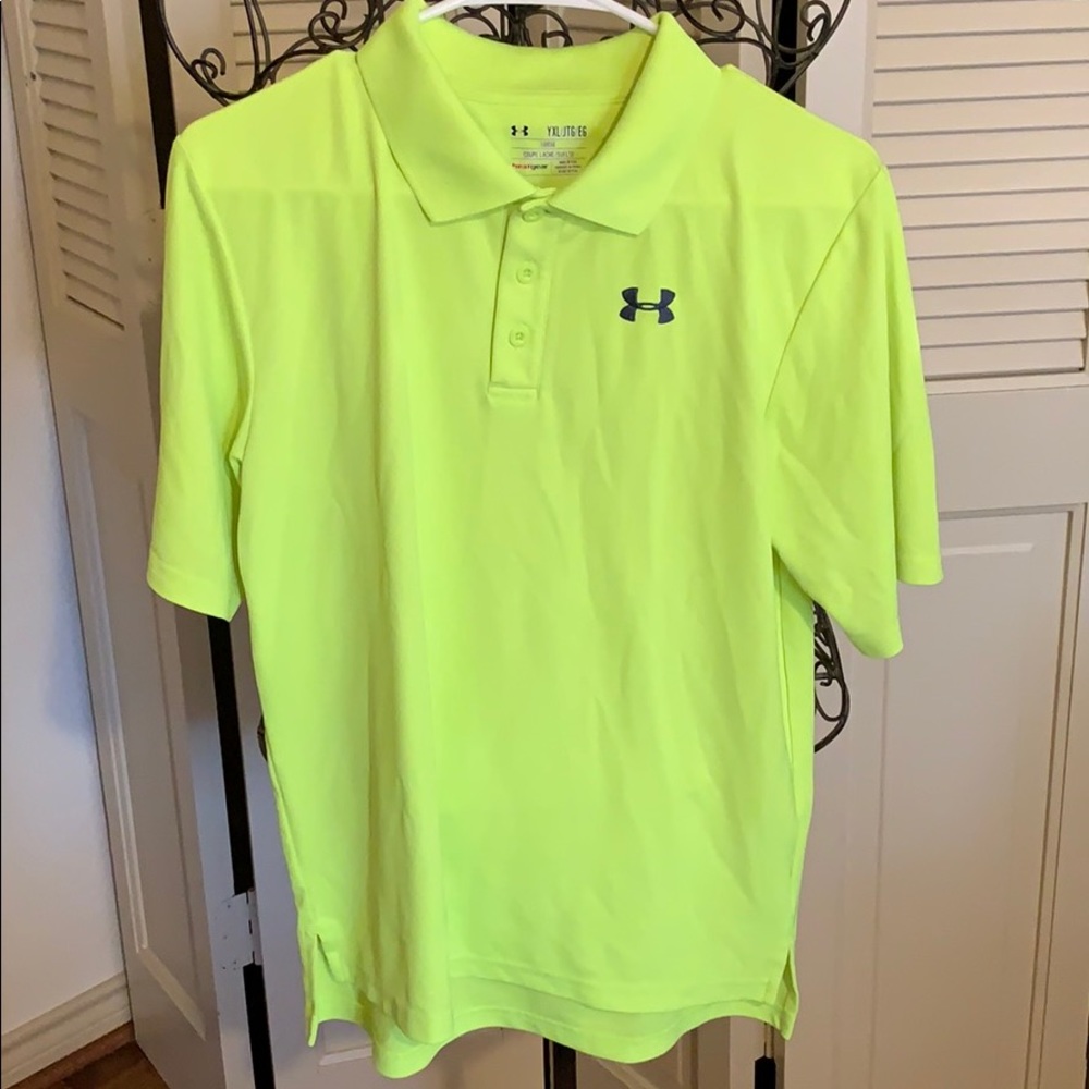 boys under armour polo